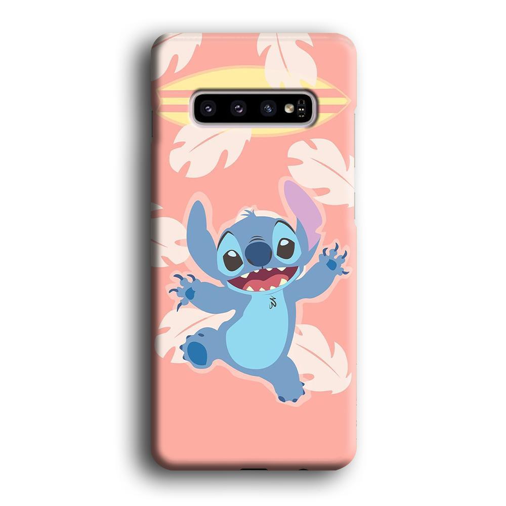 Stitch With Surfing Board Samsung Galaxy S10 Case-Oxvistore