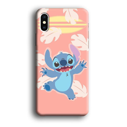 Stitch With Surfing Board iPhone XS Case-Oxvistore