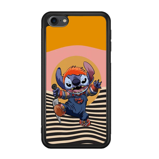 Stitch with Chucky Inside iPod Touch 6 Case-Rubber Black (2D Case)-Oxvistore
