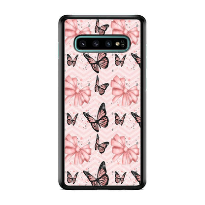 Strip Beauty Butterfly Samsung Galaxy S10 Case-Oxvistore