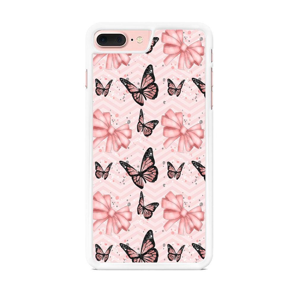 Strip Beauty Butterfly iPhone 7 Plus Case-Oxvistore