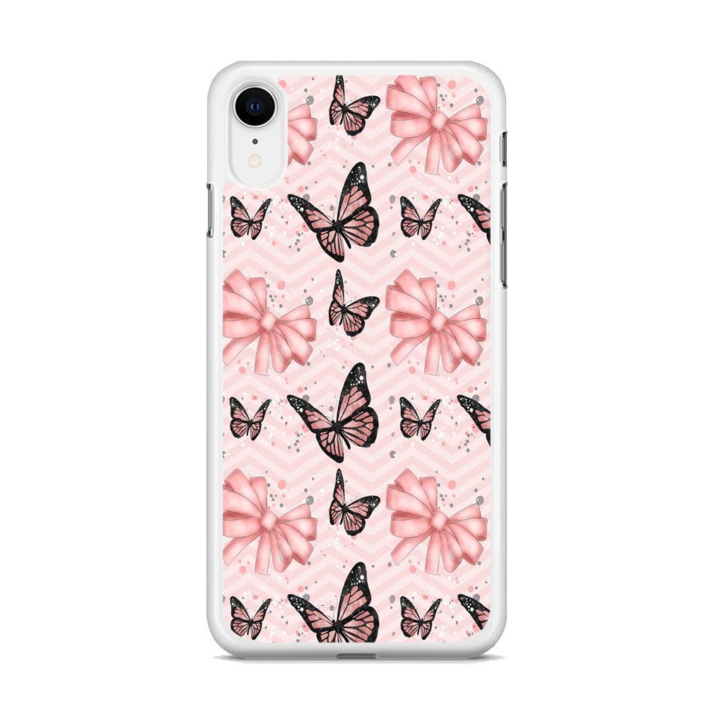 Strip Beauty Butterfly iPhone XR Case-Oxvistore