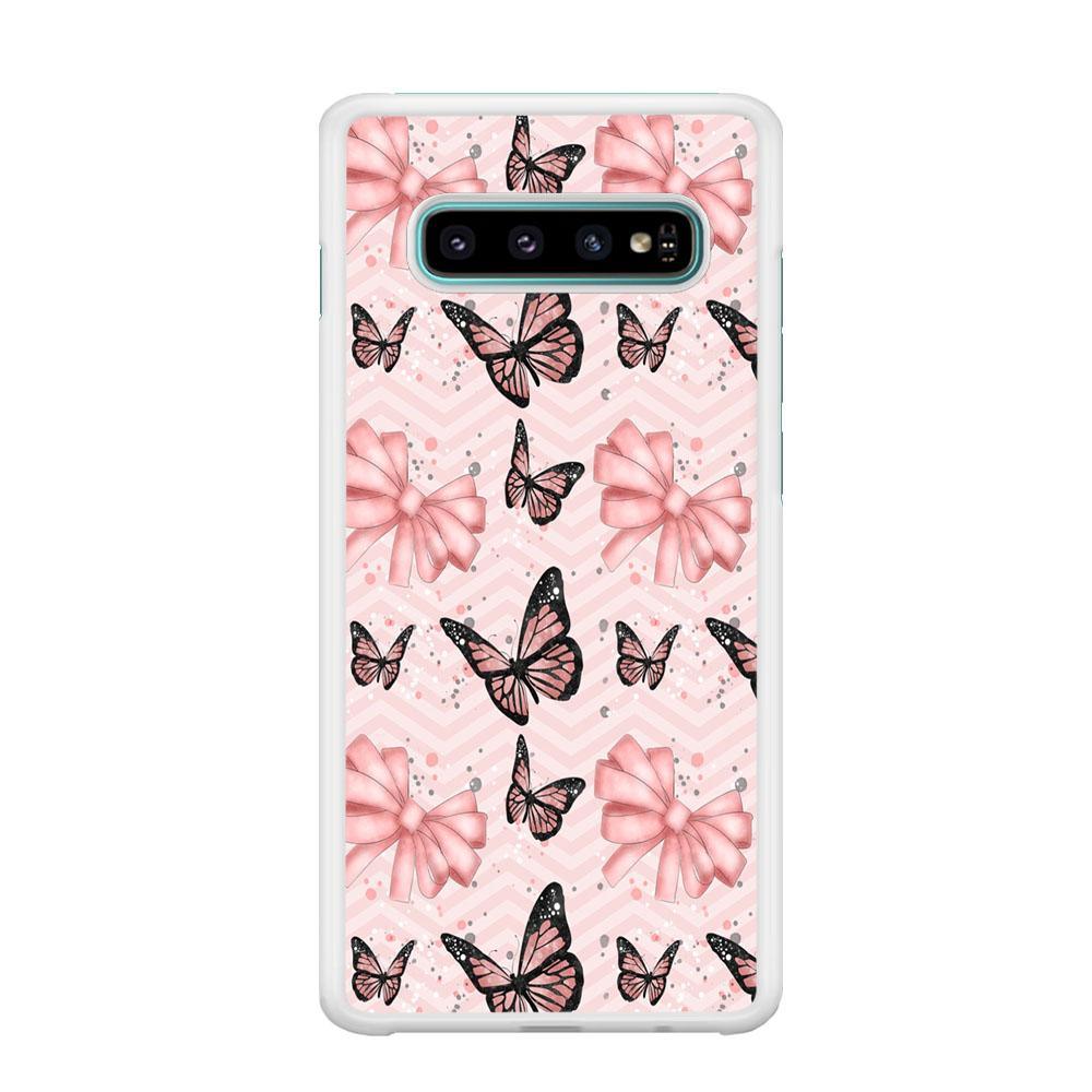 Strip Beauty Butterfly Samsung Galaxy S10 Case-Oxvistore