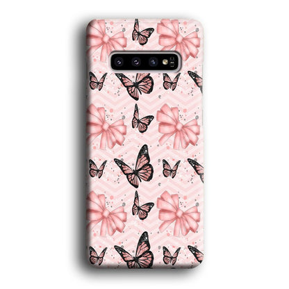 Strip Beauty Butterfly Samsung Galaxy S10 Case-Oxvistore