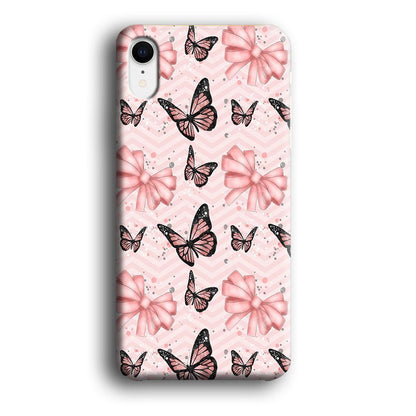 Strip Beauty Butterfly iPhone XR Case-Oxvistore