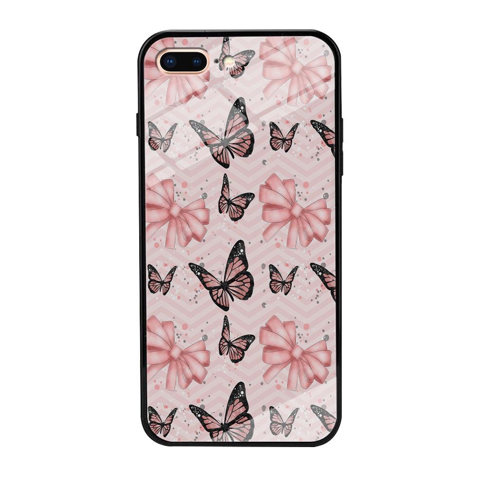 Strip Beauty Butterfly iPhone 7 Plus Case-Oxvistore