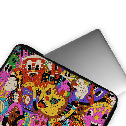 Sugar Rush Party Doodle Laptop Sleeve Protective Cover