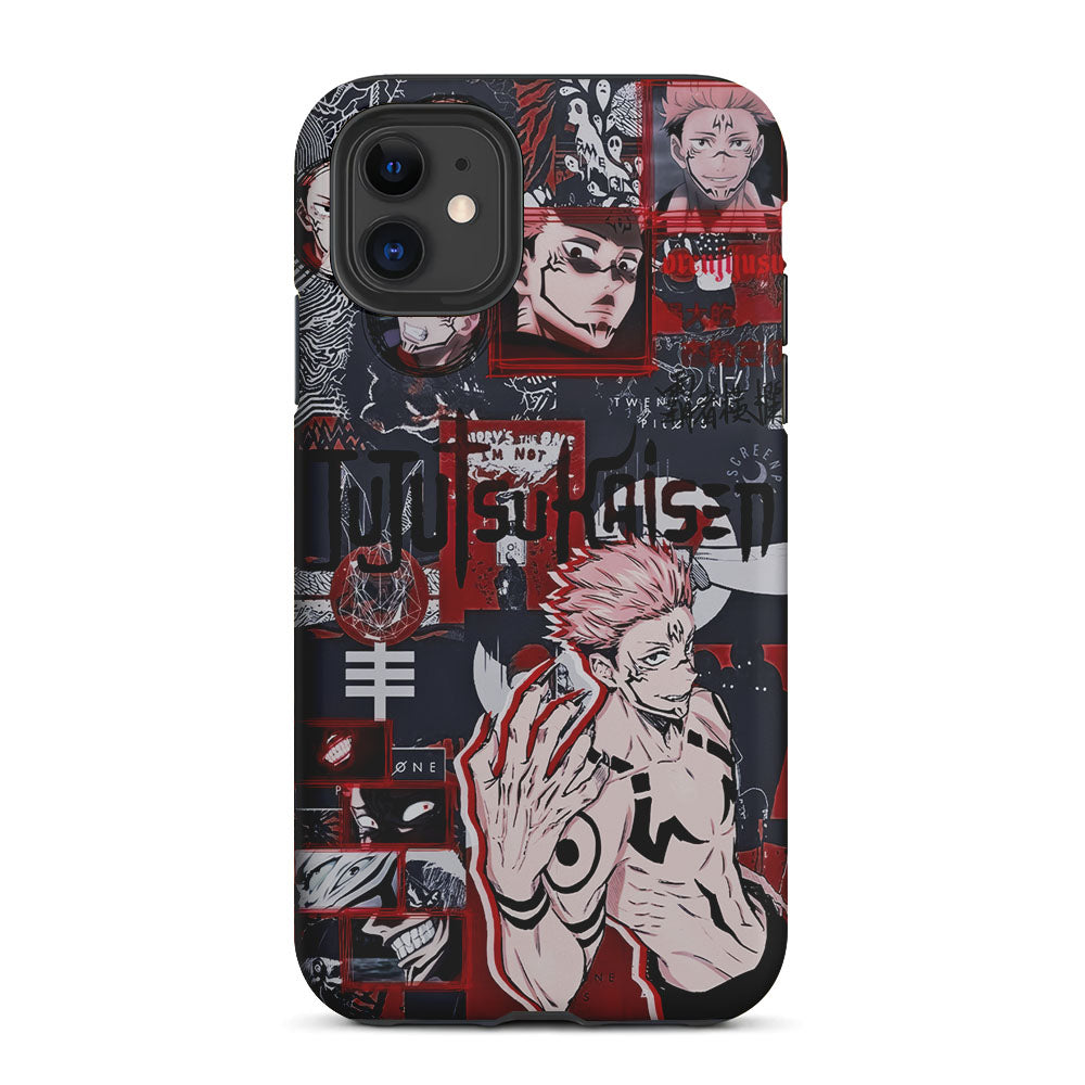 Sukuna Jujutsu Kaisen Aesthetic 2 in 1 Tough Phone Case