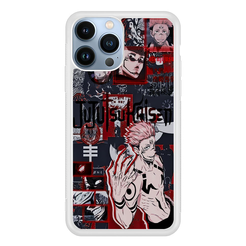 Sukuna Jujutsu Kaisen Aesthetic 2D Rubber Phone Case