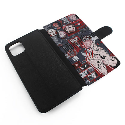 Sukuna Jujutsu Kaisen Aesthetic Flip Wallet Phone Case