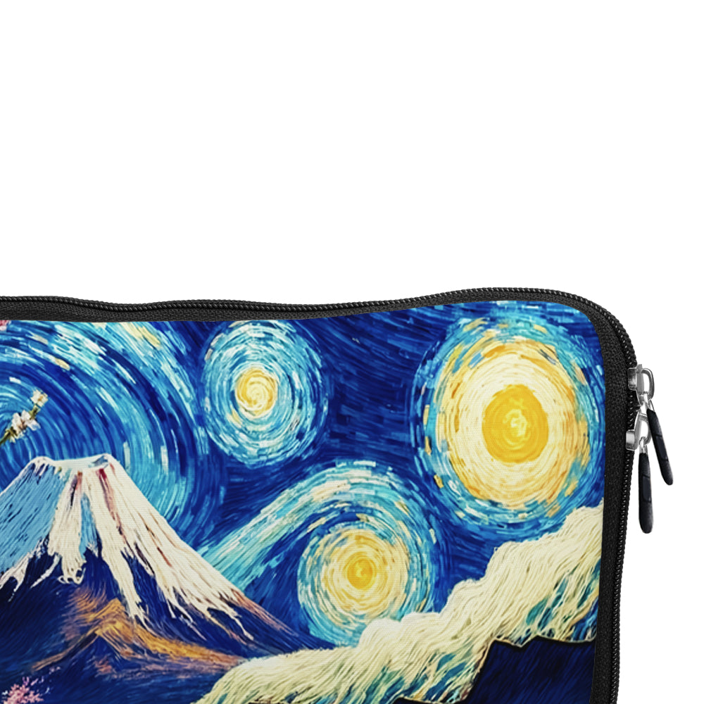 Sunflower Mountain Starry Night Laptop Sleeve Protective Cover