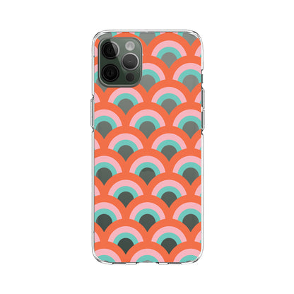 Sunset Scale Pattern in the Ocean Clear Soft Case