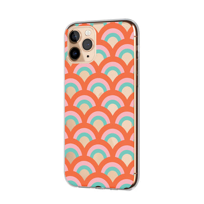 Sunset Scale Pattern in the Ocean Clear Soft Case