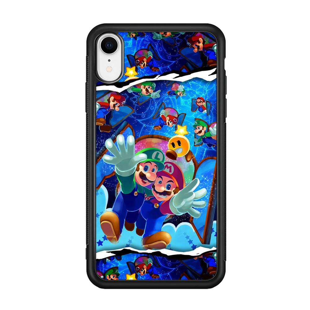 Super Mario Door to Victory iPhone XR Case-Rubber Black (2D Case)-Oxvistore