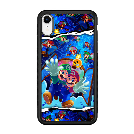 Super Mario Door to Victory iPhone XR Case-Rubber Black (2D Case)-Oxvistore