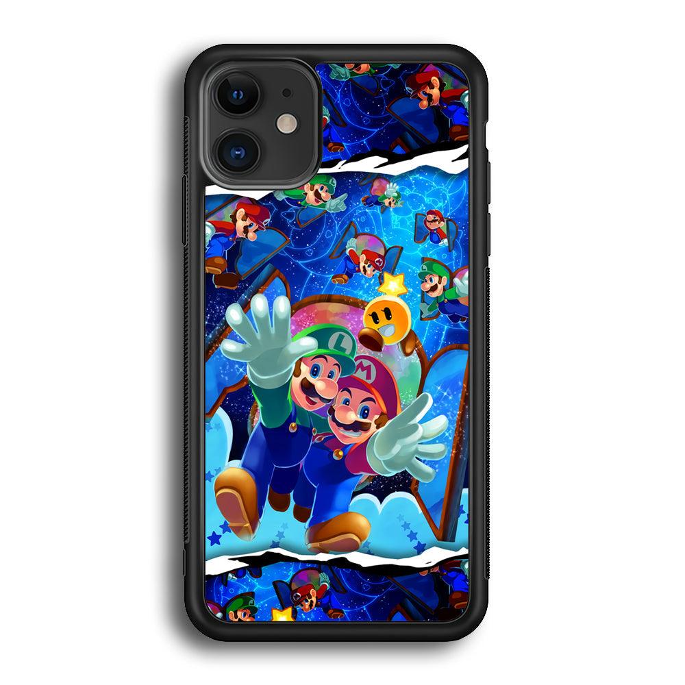 Super Mario Door to Victory iPhone 11 Case-Rubber Black (2D Case)-Oxvistore