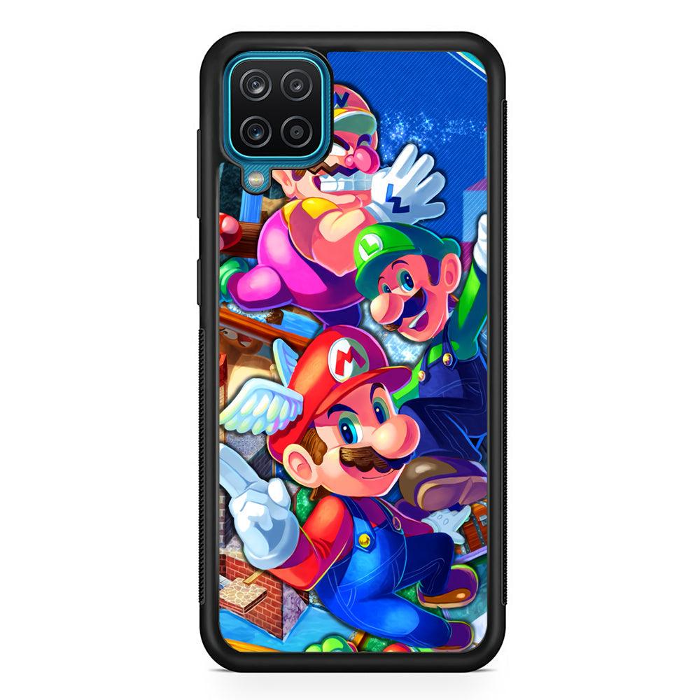 Super Mario Flying Challenge Samsung Galaxy A12 Case-Oxvistore