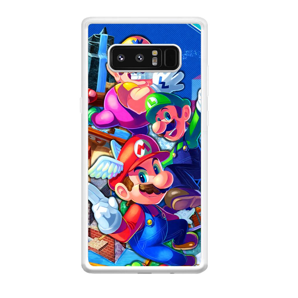 Super Mario Flying Challenge Samsung Galaxy Note 8 Case-Oxvistore