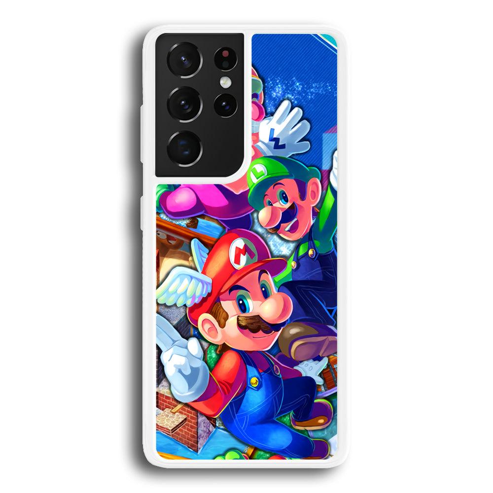 Super Mario Flying Challenge Samsung Galaxy S21 Ultra Case-Oxvistore