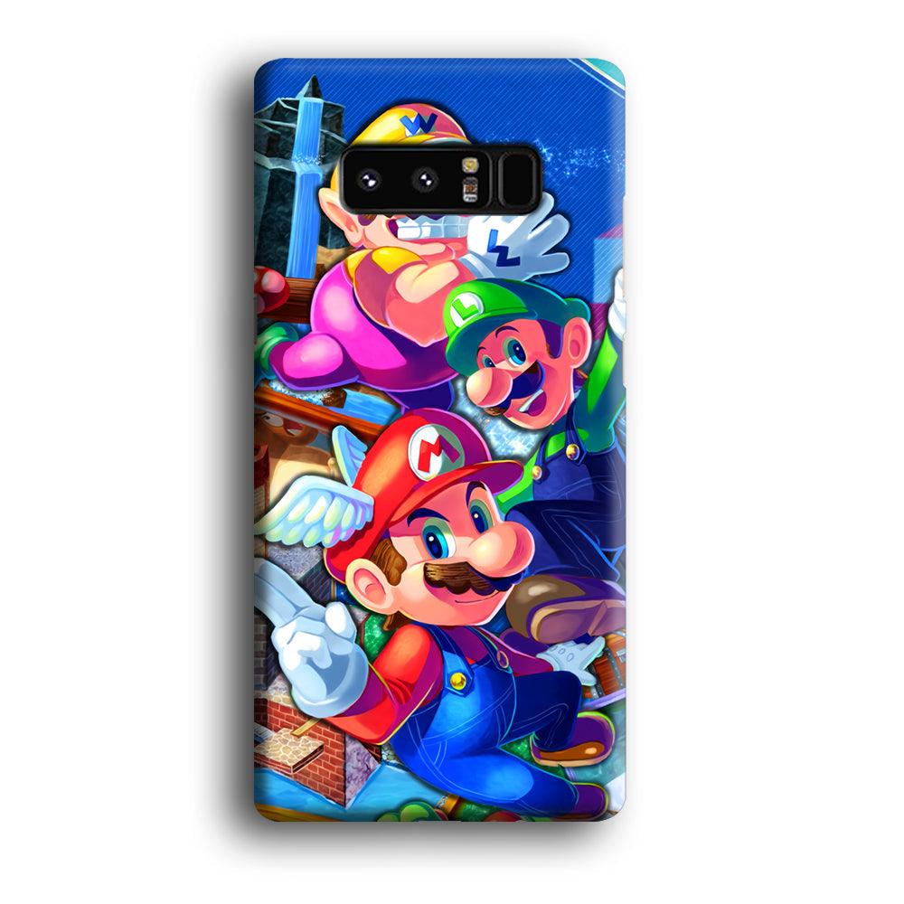 Super Mario Flying Challenge Samsung Galaxy Note 8 Case-Oxvistore