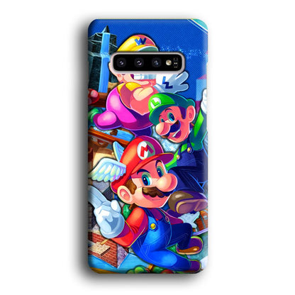 Super Mario Flying Challenge Samsung Galaxy S10 Plus Case-Oxvistore