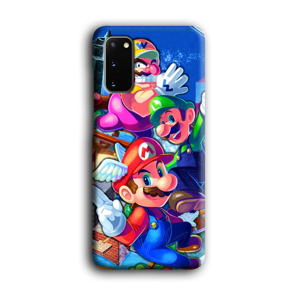 Super Mario Flying Challenge Samsung Galaxy S20 Case-Oxvistore