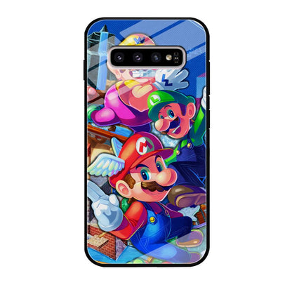 Super Mario Flying Challenge Samsung Galaxy S10 Case-Oxvistore