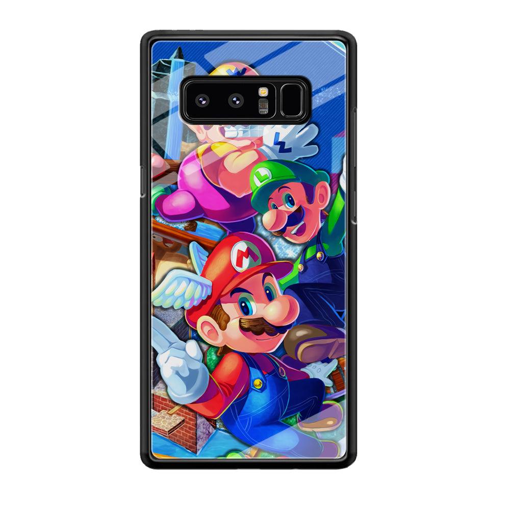 Super Mario Flying Challenge Samsung Galaxy Note 8 Case-Oxvistore