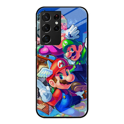 Super Mario Flying Challenge Samsung Galaxy S21 Ultra Case-Oxvistore