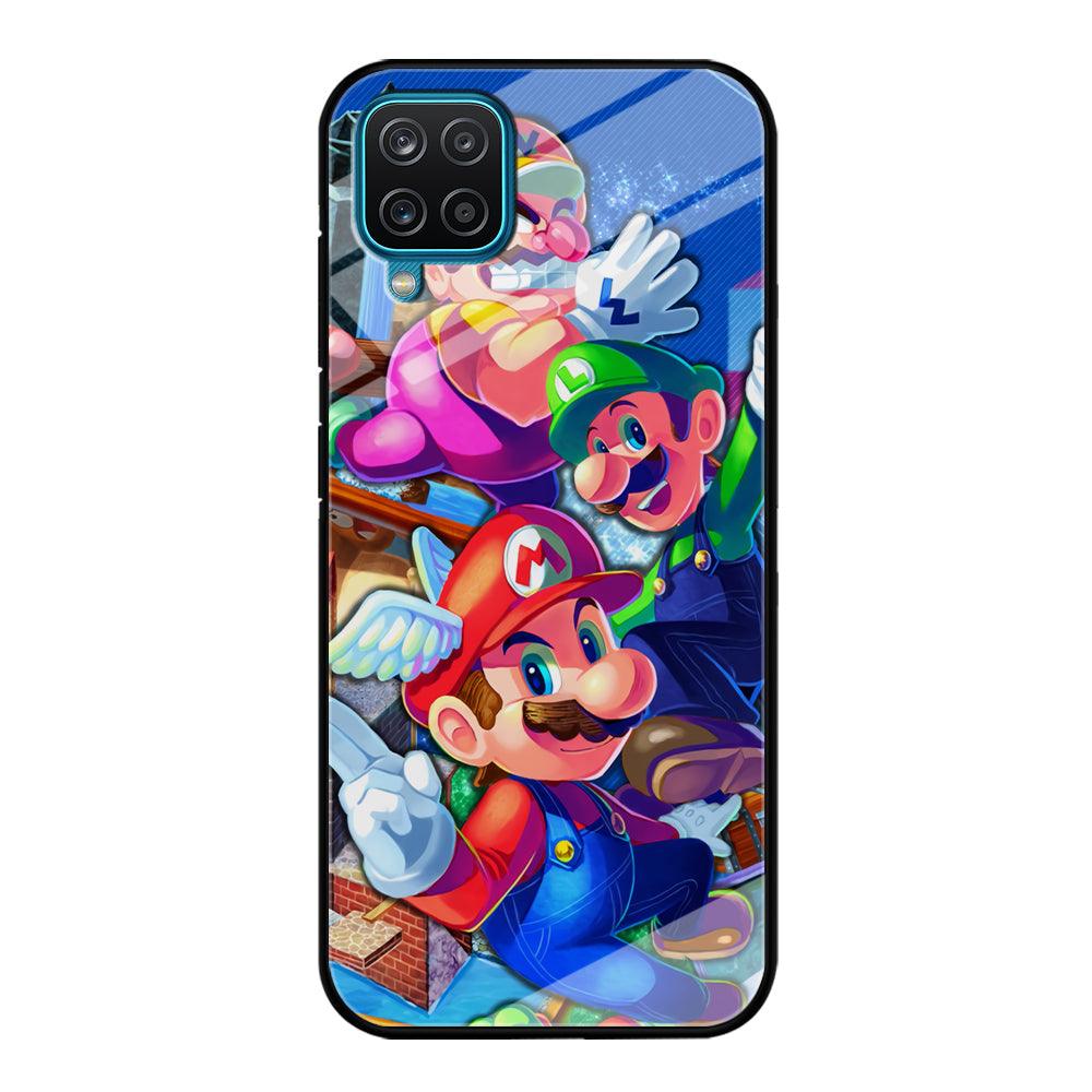 Super Mario Flying Challenge Samsung Galaxy A12 Case-Oxvistore