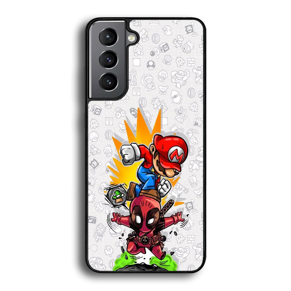 Super Mario Jerk The Problem Samsung Galaxy S24 Case-Rubber Black (2D Case)-Oxvistore