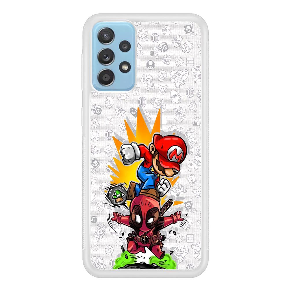 Super Mario Jerk The Problem Samsung Galaxy A52 Case-Oxvistore