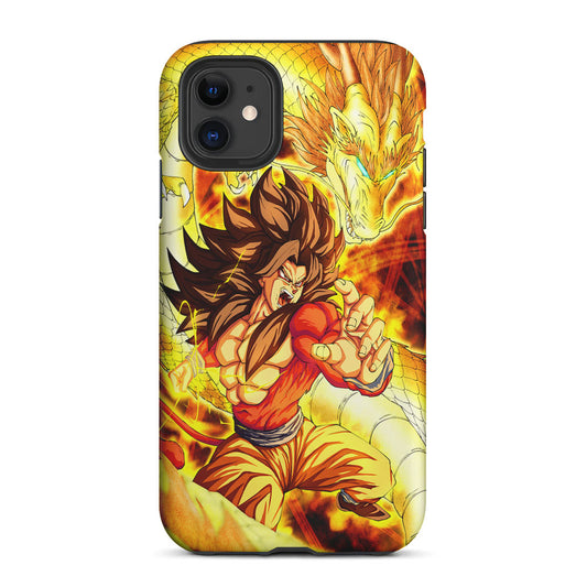 Super Saiyan 4 Goku Dragon 2 in 1 Tough Phone Case