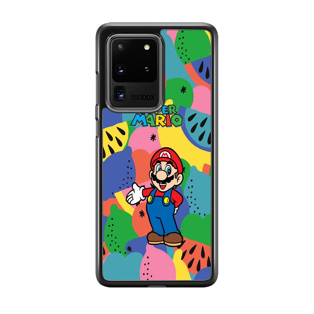 Super Mario Fruits Party Samsung Galaxy S20 Ultra Case-Oxvistore