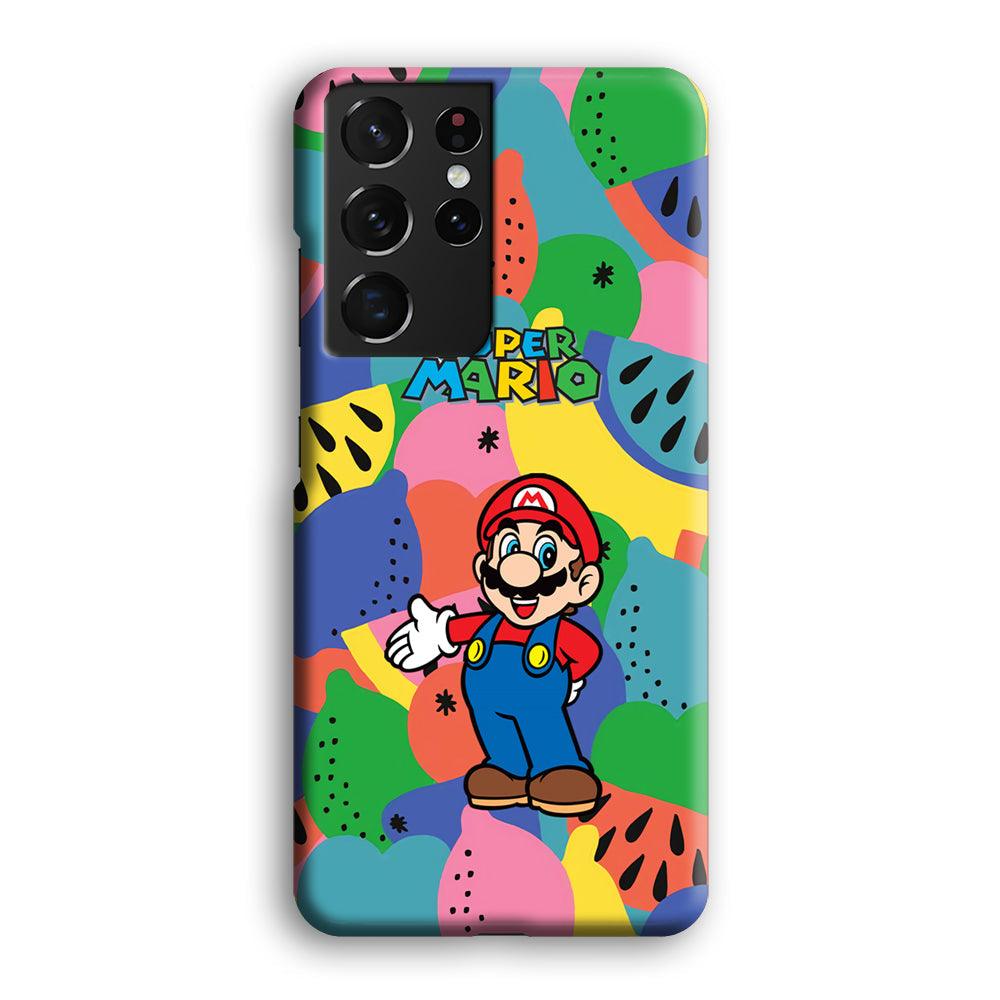 Super Mario Fruits Party Samsung Galaxy S21 Ultra Case-Oxvistore