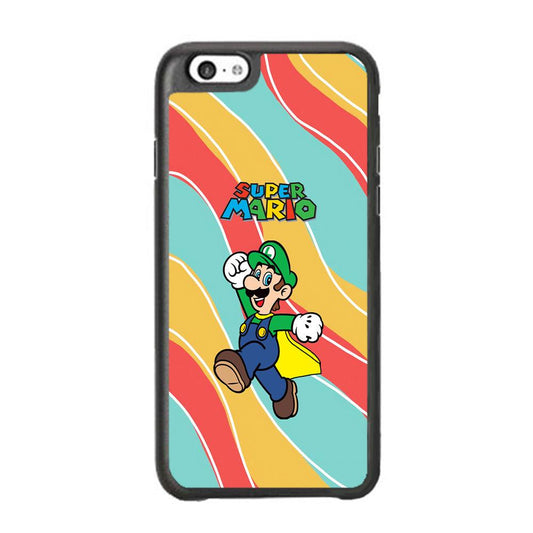 Super Mario Luigi Step and Fly iPhone 6 Plus | 6s Plus Case-Rubber Black (2D Case)-Oxvistore
