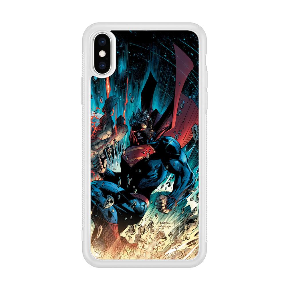 Superman Kick The Enemy iPhone XS Case-Oxvistore