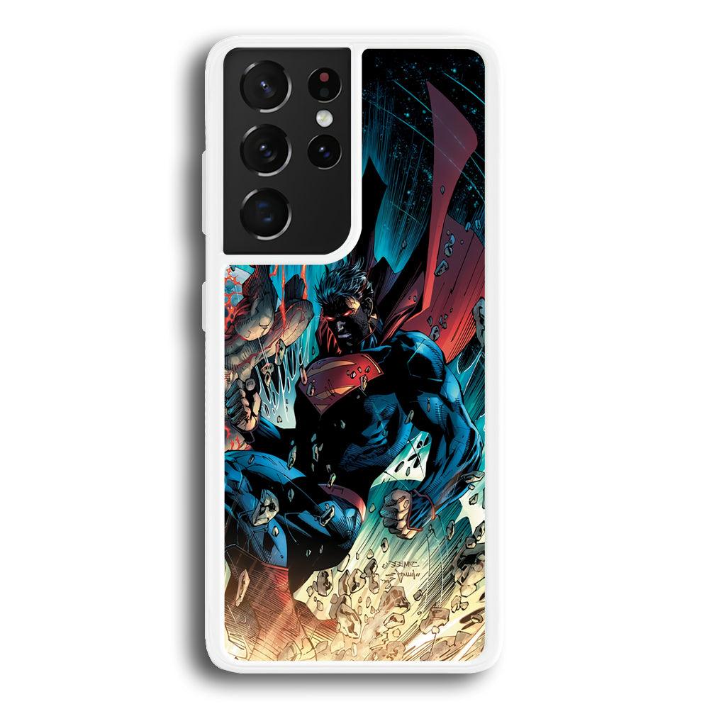 Superman Kick The Enemy Samsung Galaxy S21 Ultra Case-Oxvistore