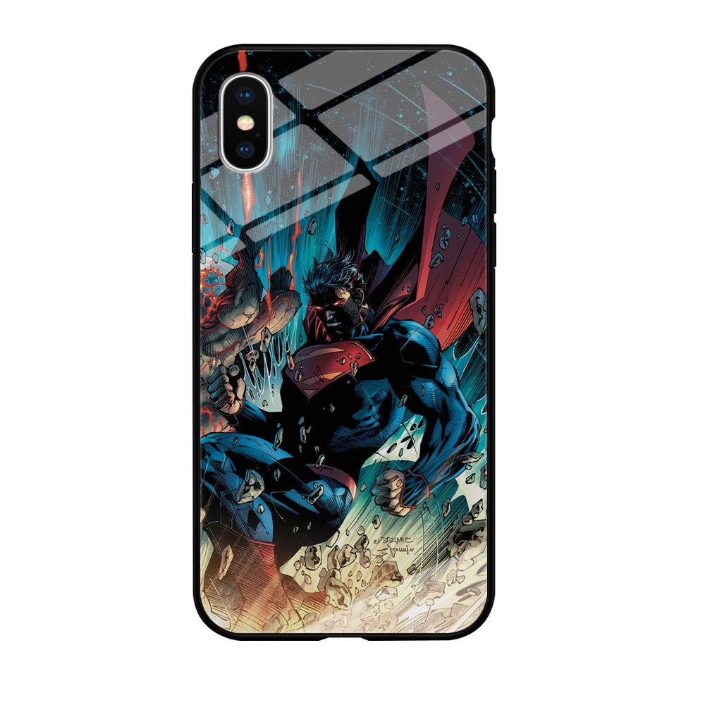 Superman Kick The Enemy iPhone Xs Max Case-Oxvistore