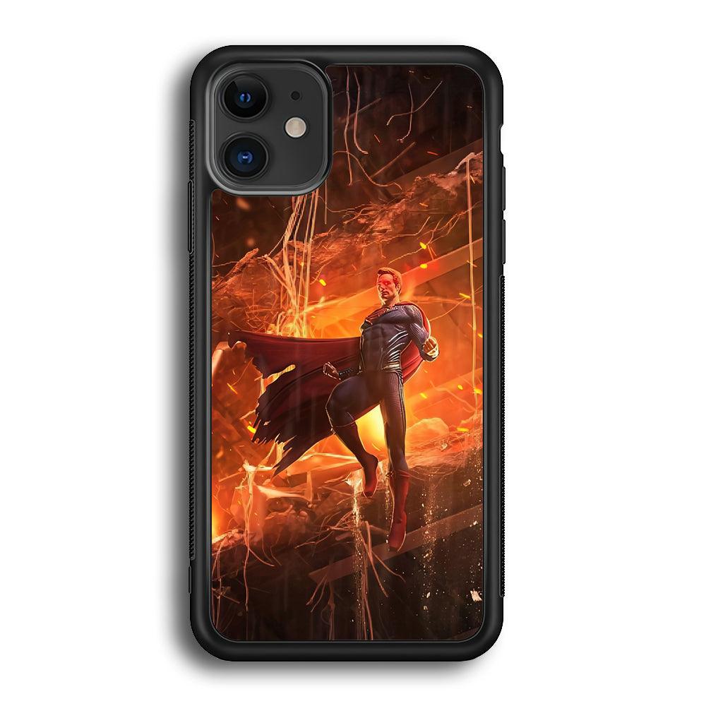 Superman Rise of Flaming Eye iPhone 12 Case-Oxvistore