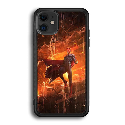 Superman Rise of Flaming Eye iPhone 12 Case-Oxvistore