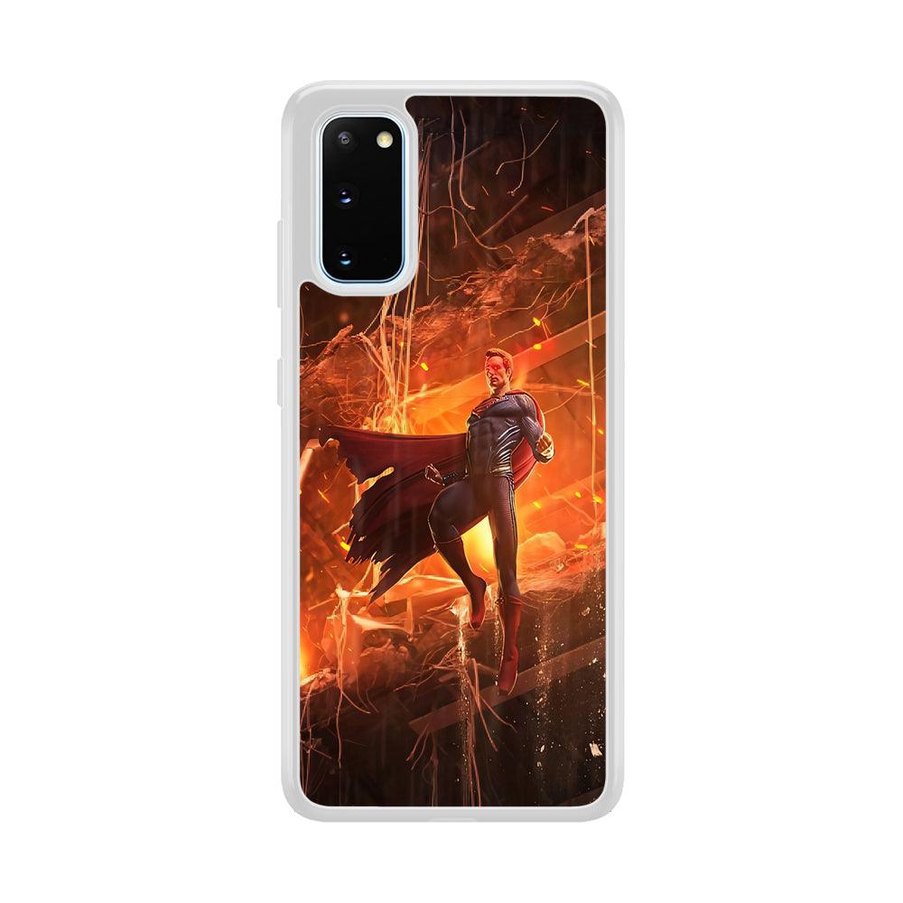 Superman Rise of Flaming Eye Samsung Galaxy S20 Case-Oxvistore