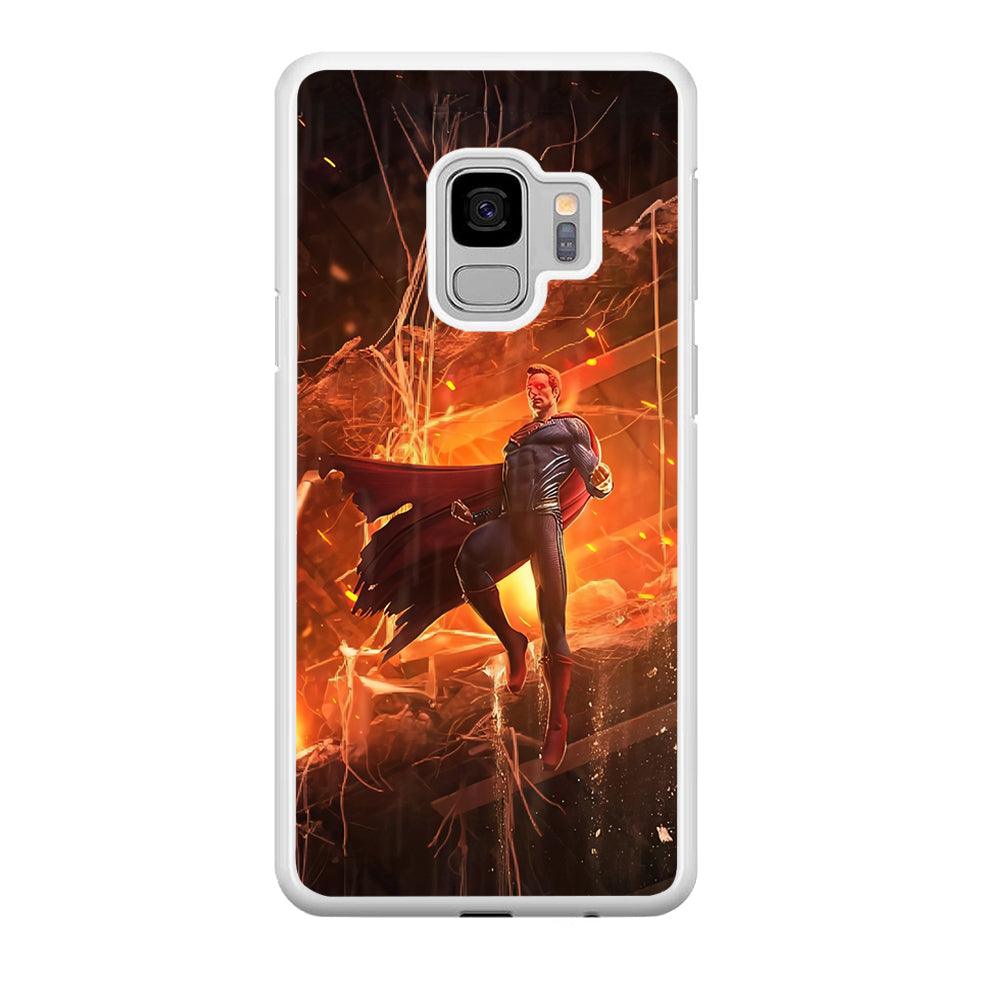 Superman Rise of Flaming Eye Samsung Galaxy S9 Case-Oxvistore