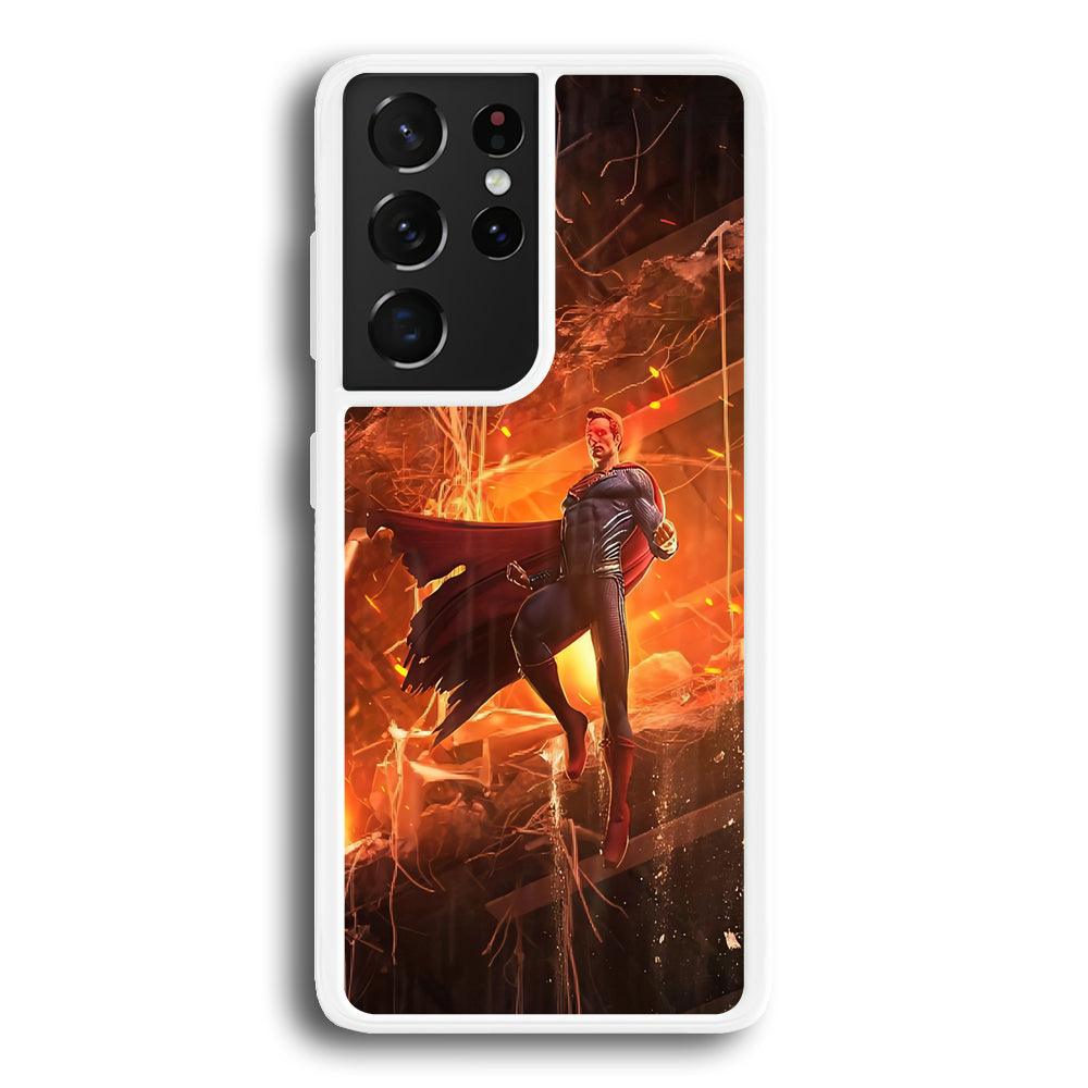 Superman Rise of Flaming Eye Samsung Galaxy S21 Ultra Case-Oxvistore