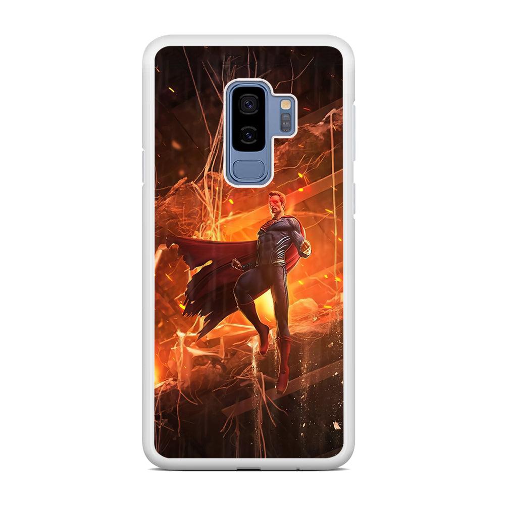 Superman Rise of Flaming Eye Samsung Galaxy S9 Plus Case-Oxvistore