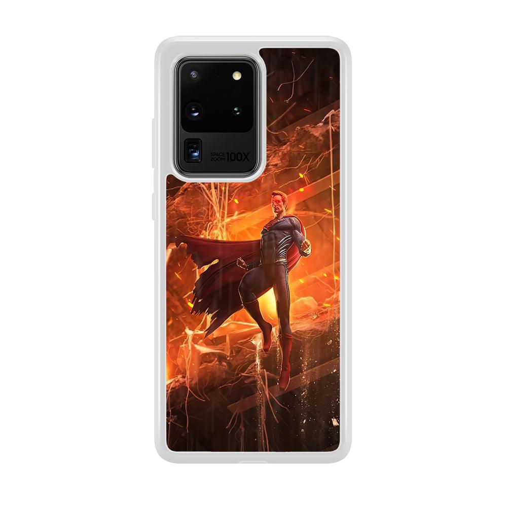 Superman Rise of Flaming Eye Samsung Galaxy S20 Ultra Case-Oxvistore