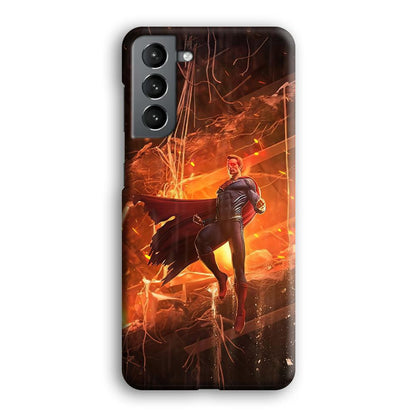 Superman Rise of Flaming Eye Samsung Galaxy S21 Case-Oxvistore