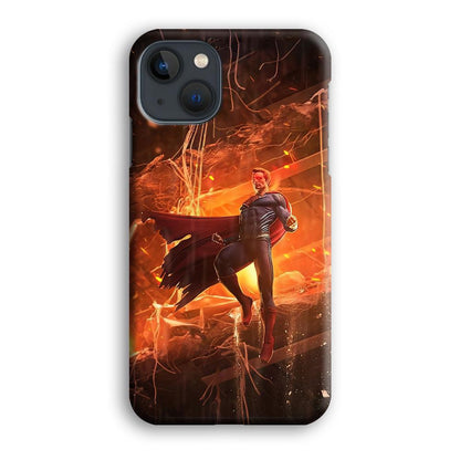 Superman Rise of Flaming Eye iPhone 15 Plus Case-Oxvistore