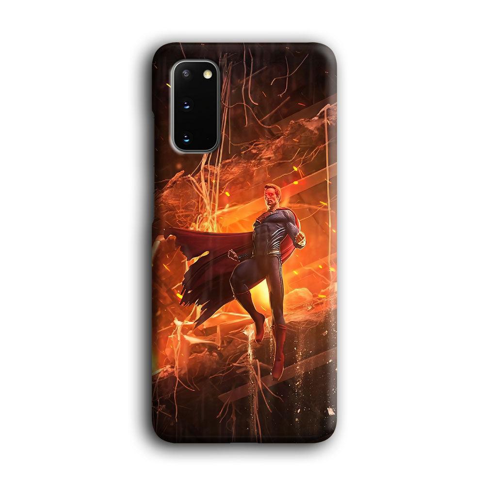 Superman Rise of Flaming Eye Samsung Galaxy S20 Case-Oxvistore