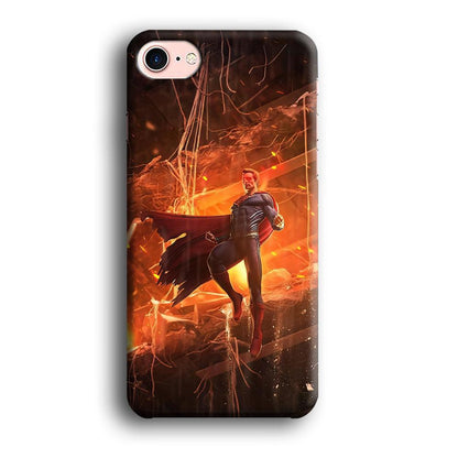 Superman Rise of Flaming Eye iPhone 8 Case-Oxvistore